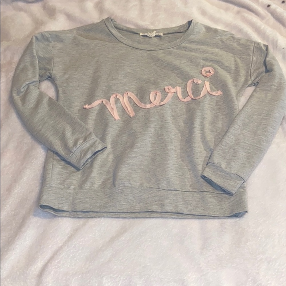Live by Design Grey Merci Pullover size Small
